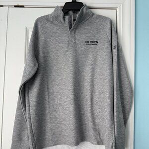 Mens Embroidered US Open Championship button up quarter zip